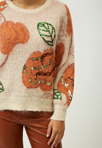 Influencer Pullover ' Macro flowers ' in Mischfarben