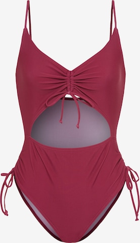 LSCN by LASCANA Bustier Uimapuku 'Gina' värissä lila: etupuoli