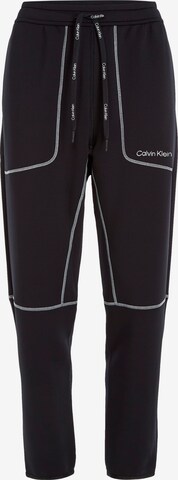 Calvin Klein Sport Regular Pants in Black: front