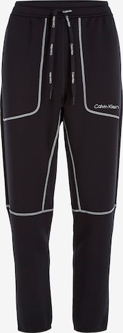 Calvin Klein Sport Regular Pants in Black: front