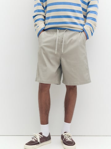 Loosefit Pantalon Pull&Bear en vert : devant