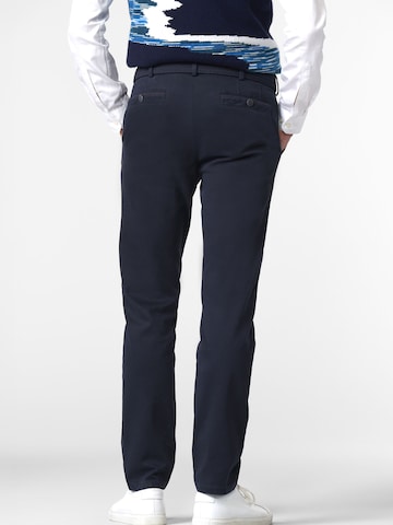 MEYER Regular Chinohose 'NEW YORK' Super-Stretch, Fußweite 38 cm in Blau