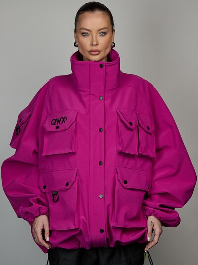 QWX2 Chaqueta funcional 'Oversized Softshell Jacket – Structured / Weather-Resistant' en M en fucsia, Vista del producto