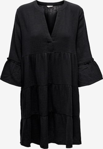 ONLY - Vestido camisero 'Thyra' en negro: frente