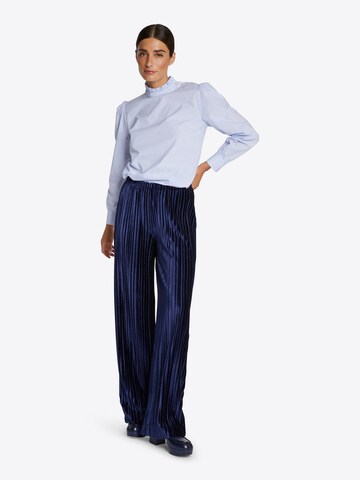 Wide Leg Pantalon Rich & Royal en bleu