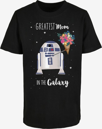 ABSOLUTE CULT Shirt 'Mother's Day - Greatest Mum In The Galaxy' in Black: front