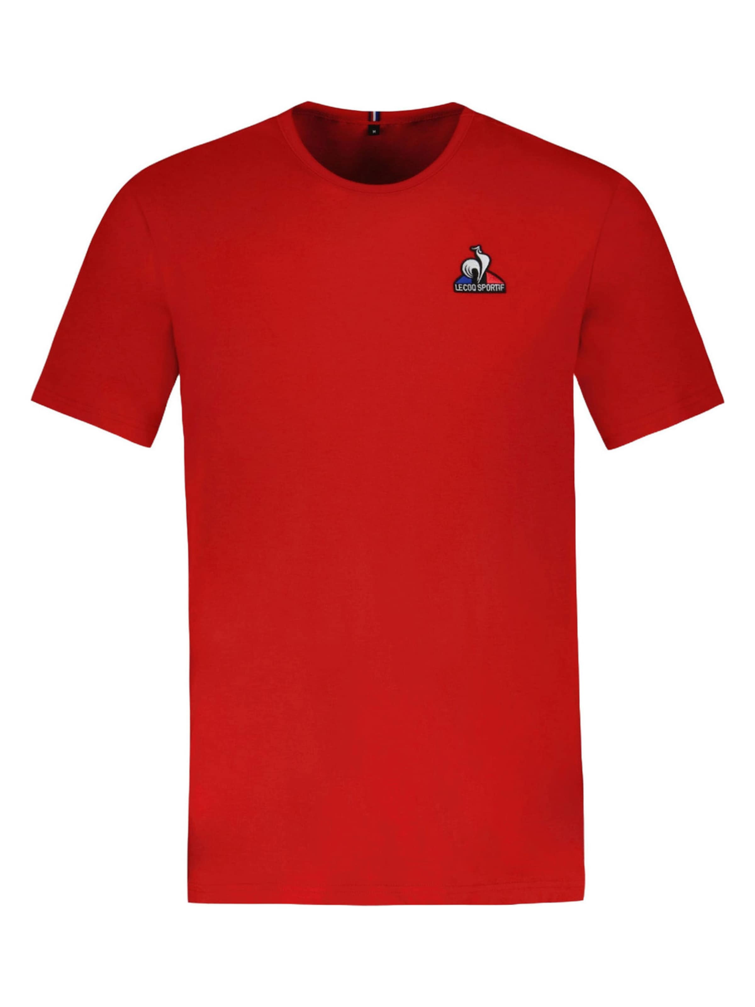 LE COQ SPORTIF - Camiseta en rojo: frente