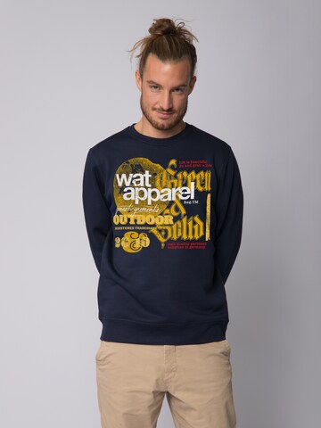 Felpa di Watapparel in blu: frontale