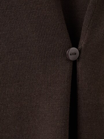 MANGO Vyšívaný top 'BIE' - Hnedá