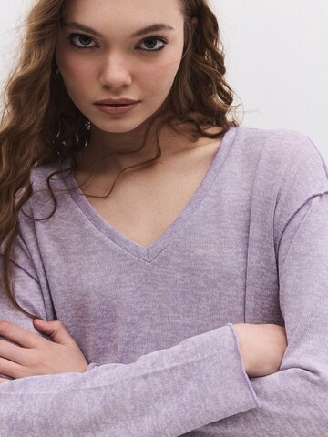 No Matter What Oversized Sweater in Purple
