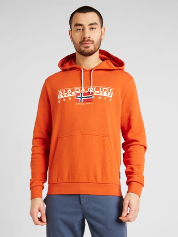 NAPAPIJRI Sweatshirt 'AYLMER' in Orange: predná strana