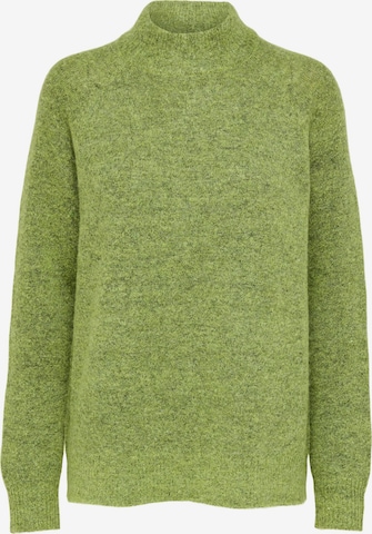 Pull-over 'Lulu' SELECTED FEMME en vert : devant