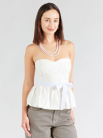 Top di HOLLISTER in bianco: frontale