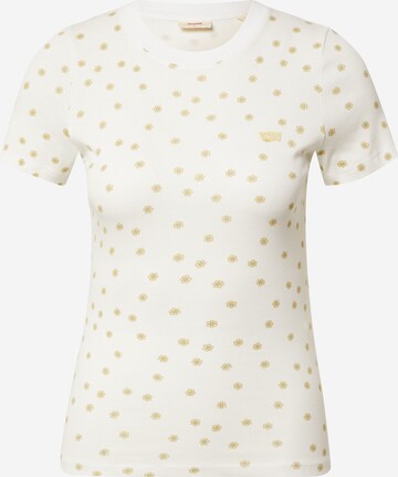 T-shirt 'SS Rib Baby Tee' LEVI'S ® en blanc : devant