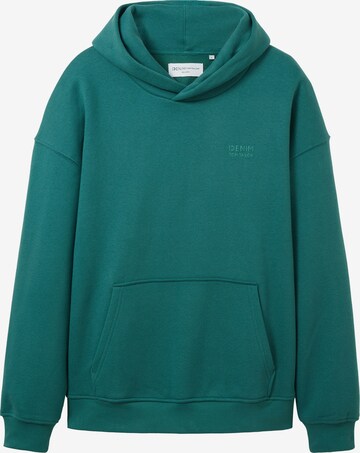 Sweat-shirt TOM TAILOR DENIM en vert : devant