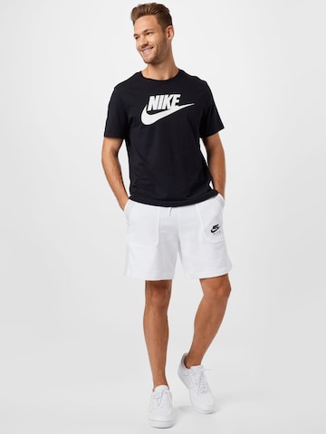 Regular Pantaloni de la Nike Sportswear pe alb