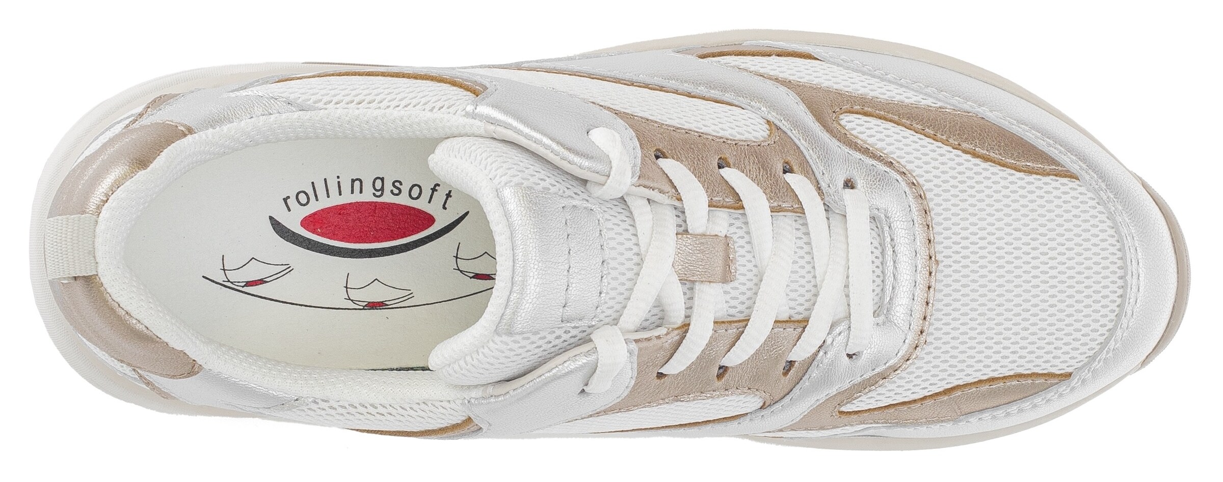 Gabor Rollingsoft Sneaker in Weiß