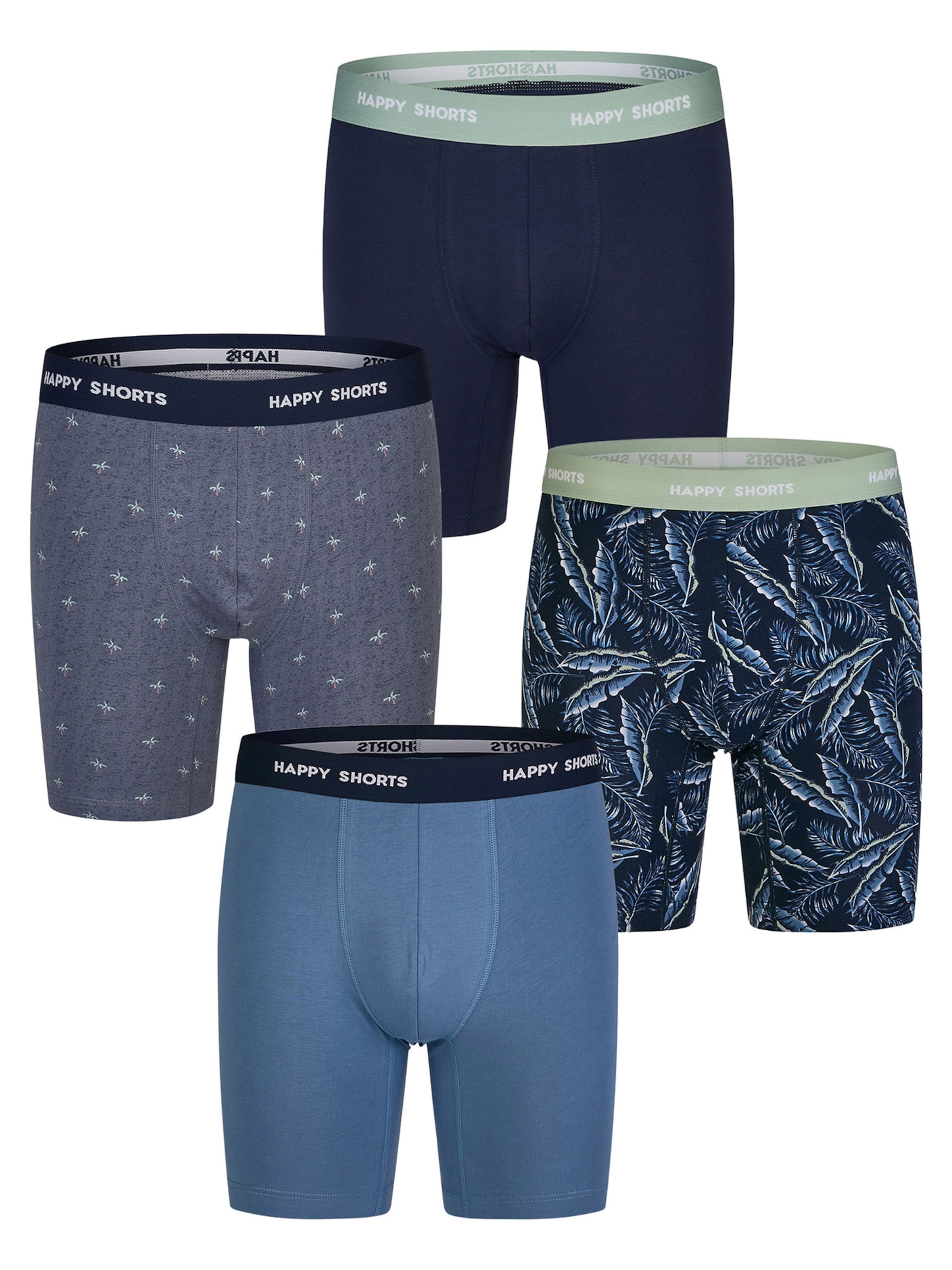 Happy Shorts - Boxers ' Motive ' em azul: frente