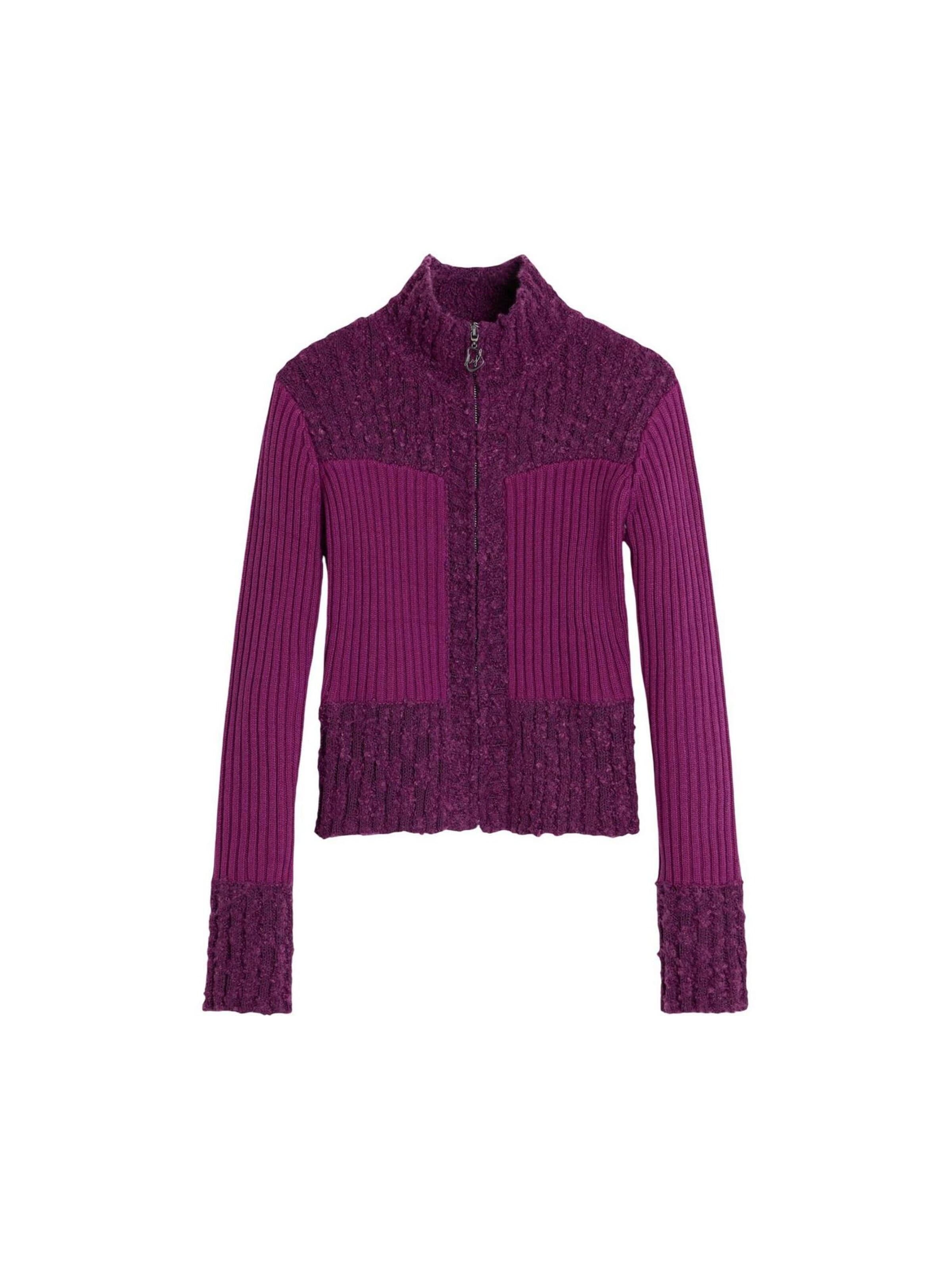 Desigual Knit Cardigan 'REPRIS_JERS_PERTH 26SWJFX2' in Pink: front