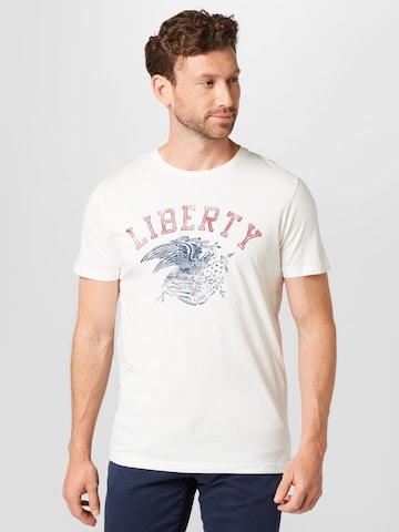 Tricou 'GREG' de la JACK & JONES pe alb: față