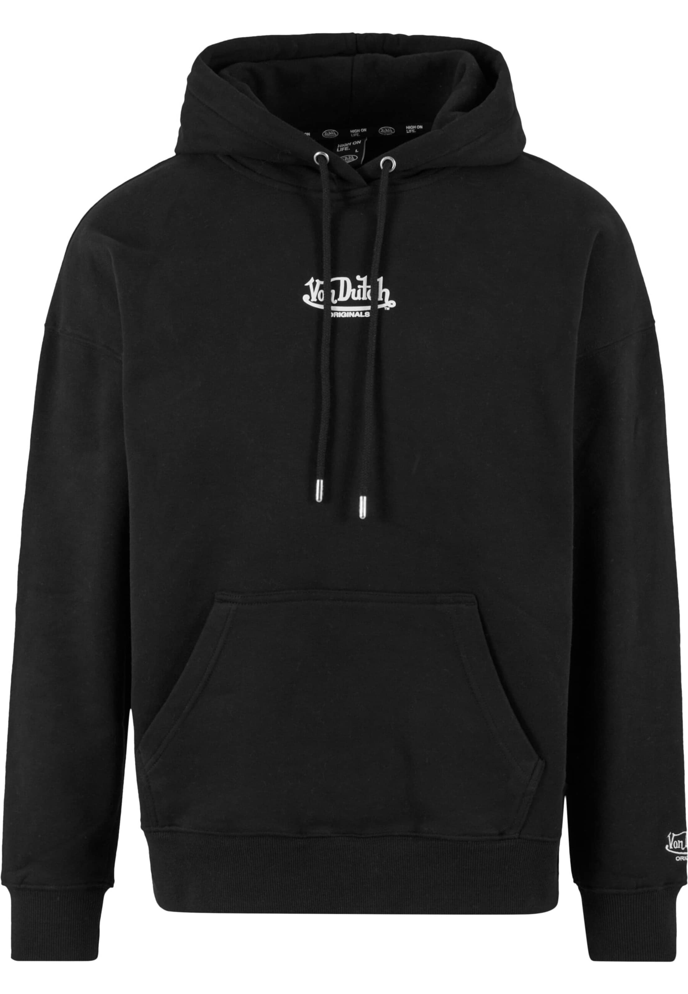 Felpa 'Matthew' di Von Dutch Originals in nero: frontale