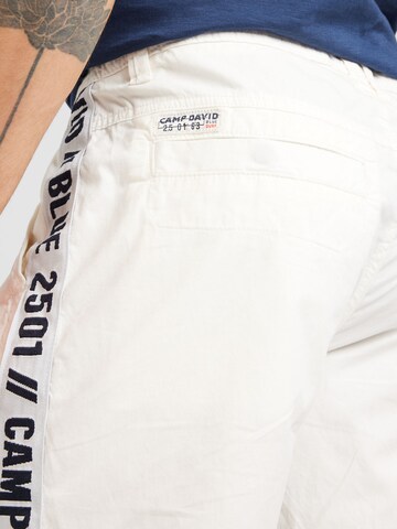 CAMP DAVID Regular Chino trousers in White