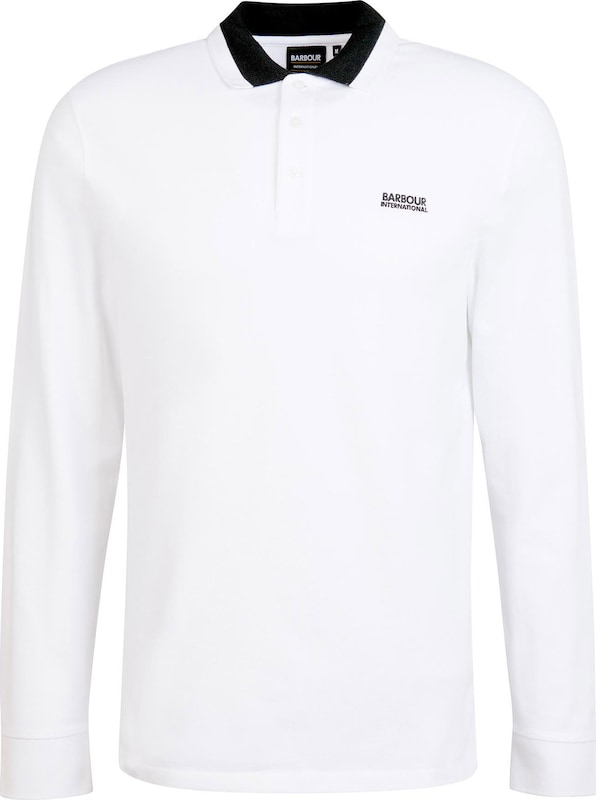 Barbour International Poloshirt in Weiß