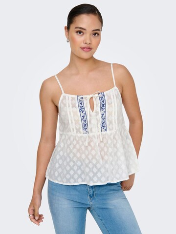 ONLY Top in Wit: voorkant