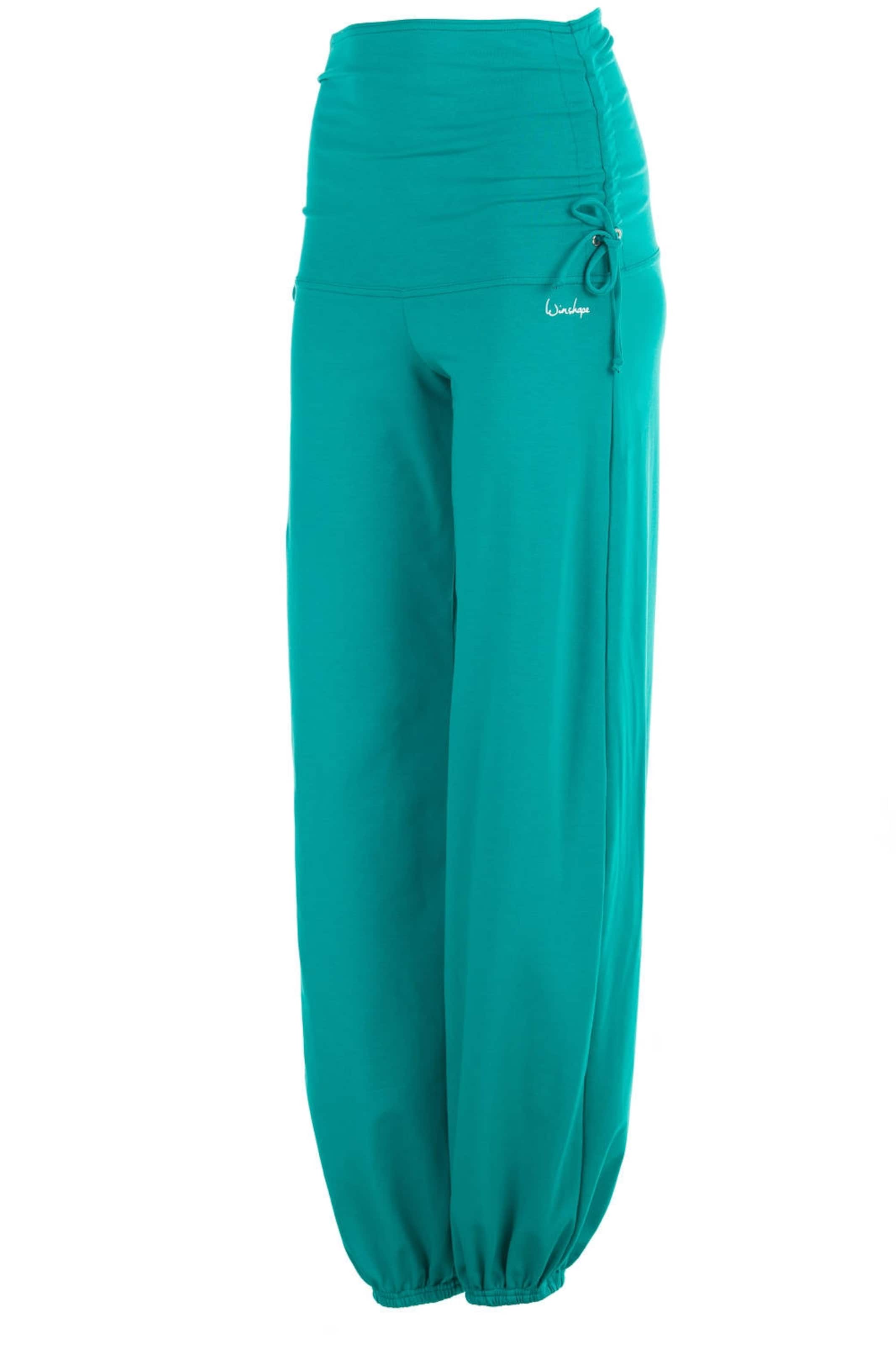 Winshape Ozke Športne hlače 'WH1' | zelena barva