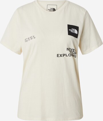 THE NORTH FACE - Camiseta funcional en blanco: frente