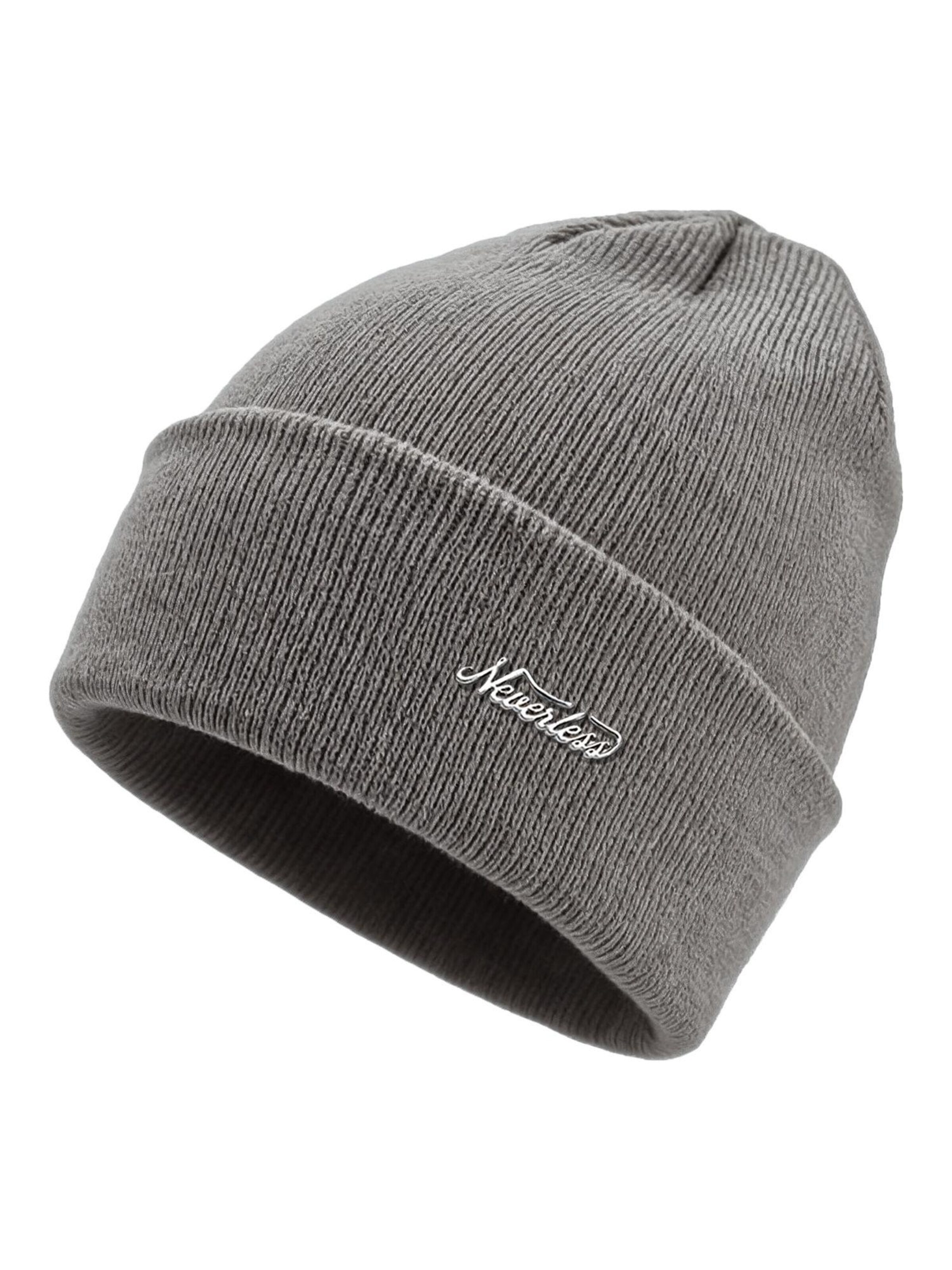 Neverless Beanie '36940' in Grey: front