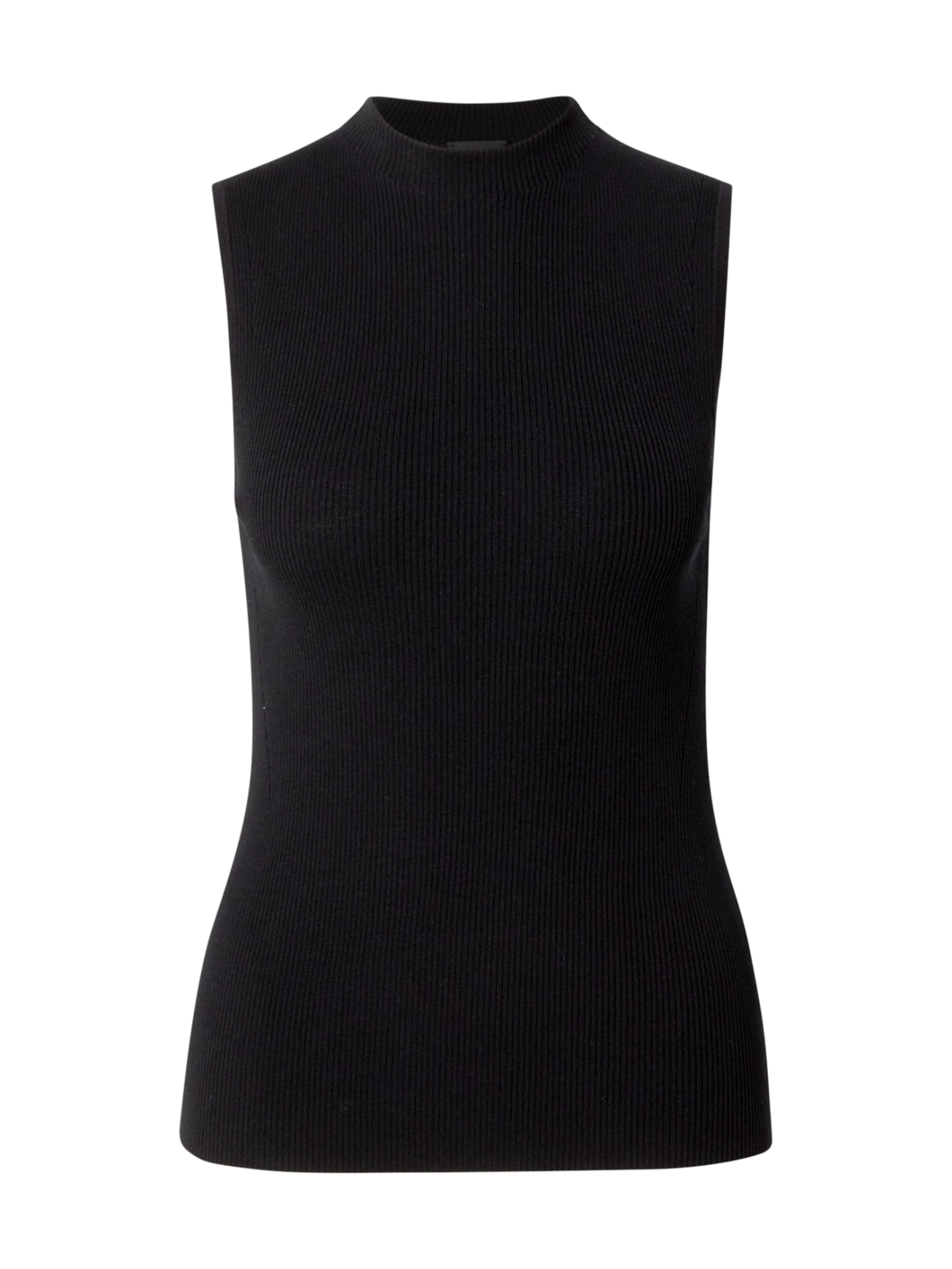 Top in maglia di BOSS in nero: frontale