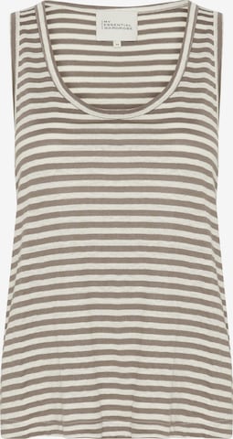 My Essential Wardrobe Top 'Lisa' in Brown: front