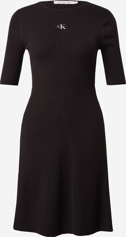 Calvin Klein Jeans Knitted dress in Black: front
