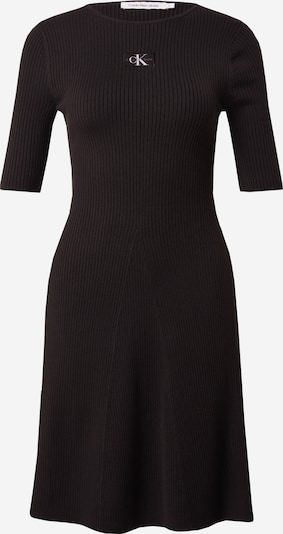 Calvin Klein Jeans Плетена рокля в черно / бяло, Преглед на продукта