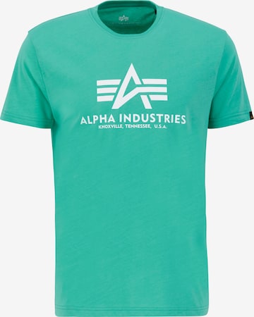 ALPHA INDUSTRIES Shirt in Grün: predná strana