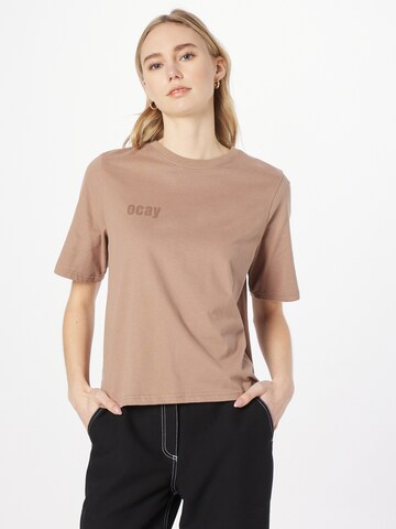 Ocay T-Shirt in Braun: predná strana