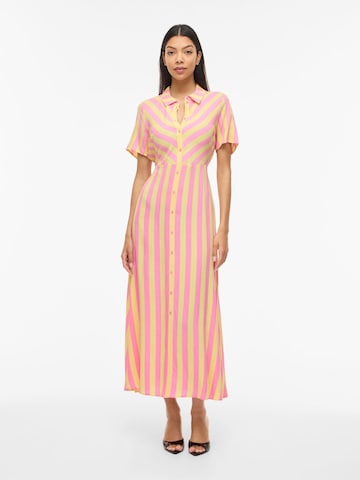 VILA - Vestido camisero 'VIAya Paya' en amarillo: frente
