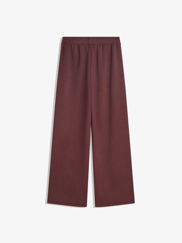 Wide leg Pantaloni di Bershka in rosso