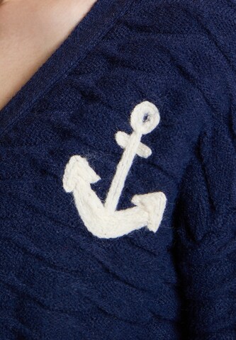 DreiMaster Maritim Knit Cardigan in Blue
