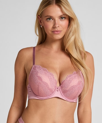 Hunkemöller Push-up Bra 'Laila' in Pink: front