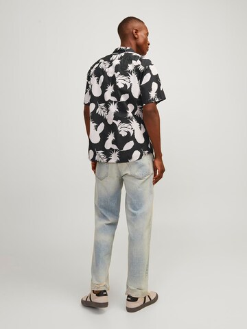 Regular fit Camicia 'JORJoshua Aruba' di JACK & JONES in nero