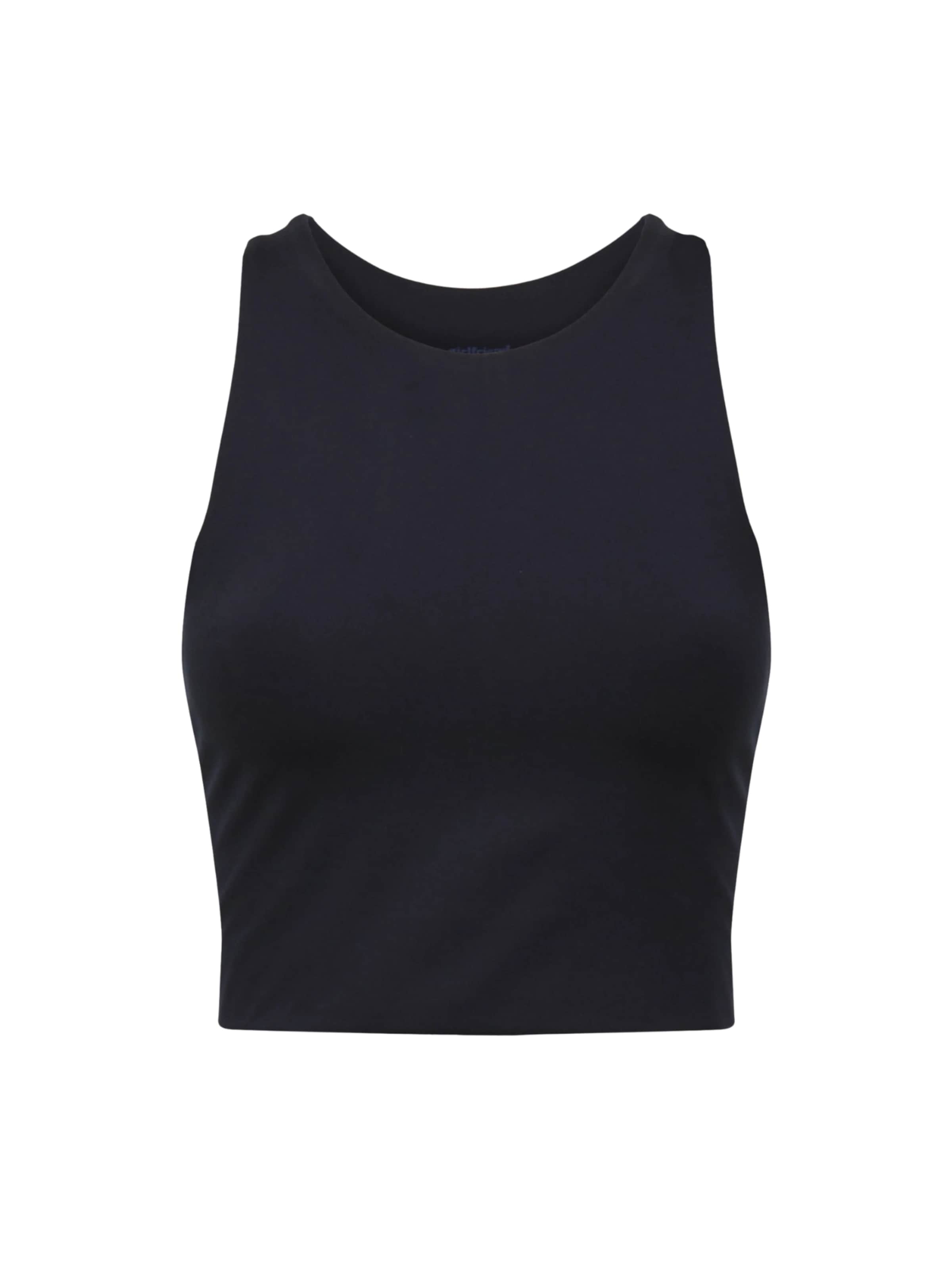 Girlfriend Collective Top ' Dylan ' in Schwarz: Vorderseite