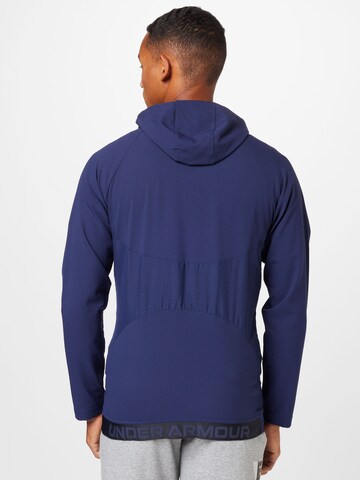 UNDER ARMOUR Training jacket 'Perforated' in Blue