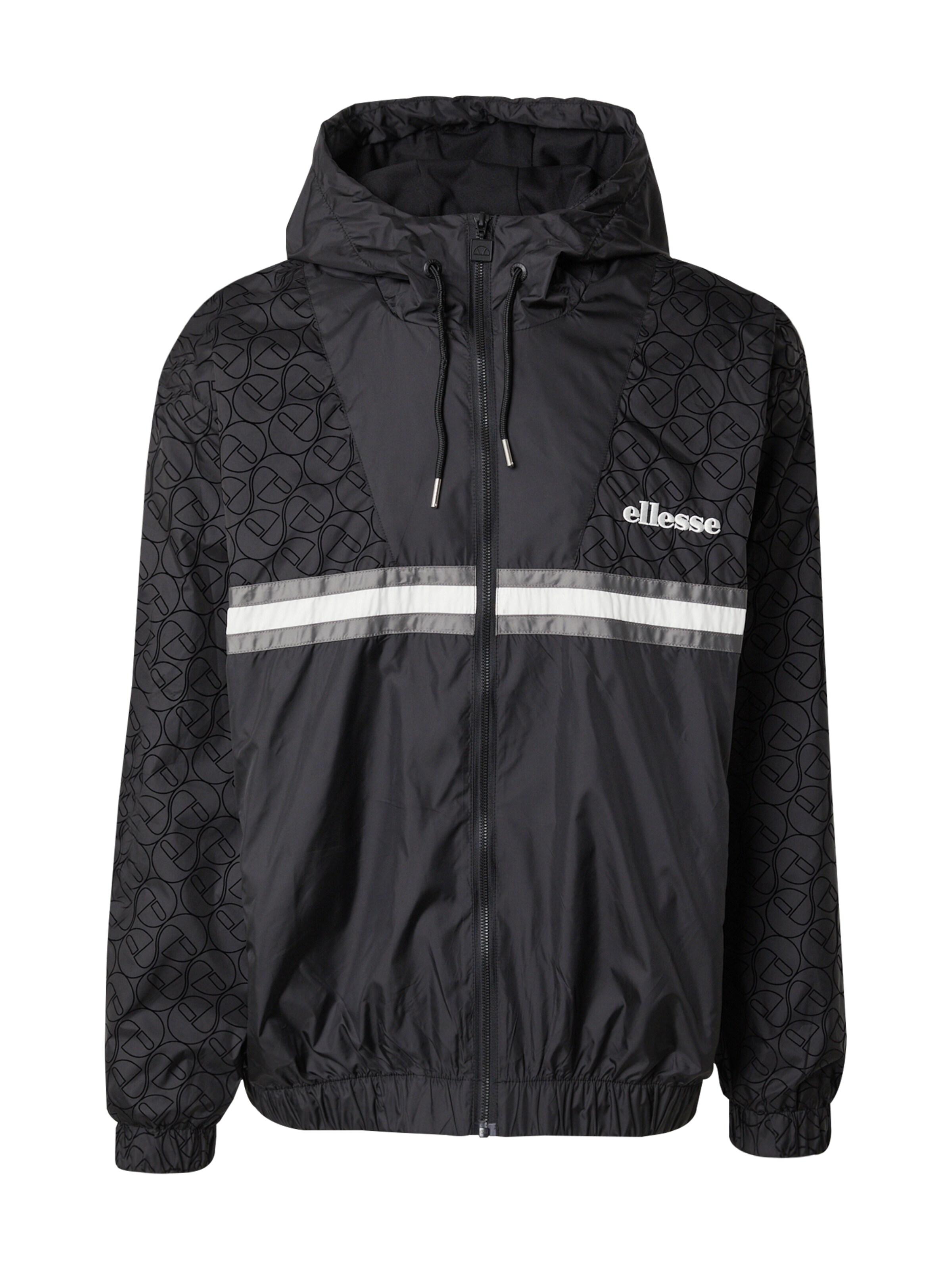 melns ELLESSE Starpsezonu jaka 'Tratalias': no priekšpuses
