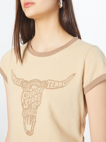 HOLLISTER T-Shirt in Beige