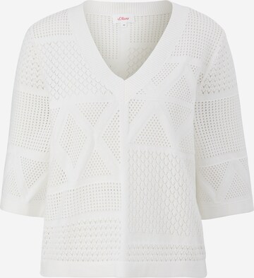 s.Oliver Sweater in Beige: front