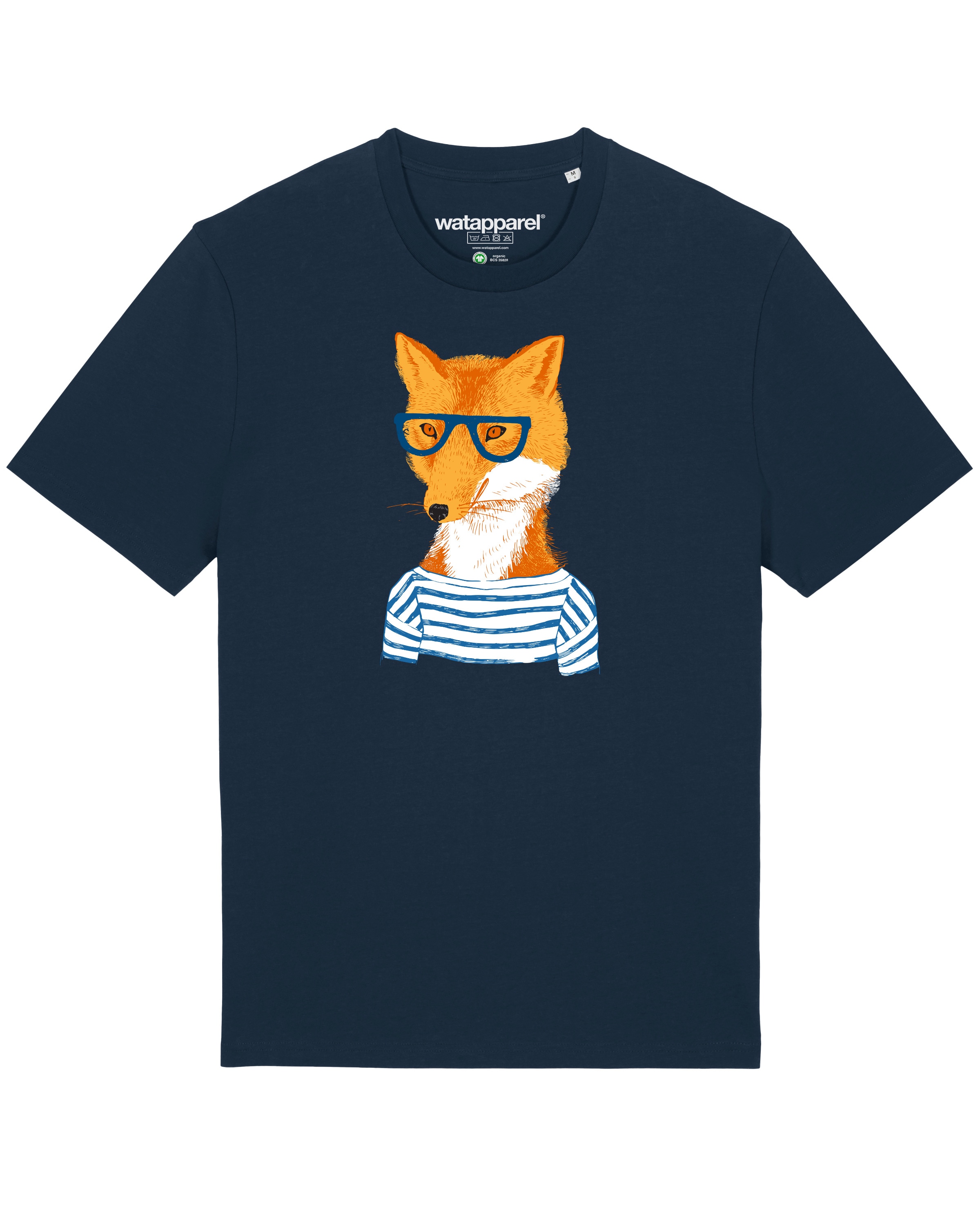 T-Shirt ' Fuchs ' Watapparel en bleu : devant