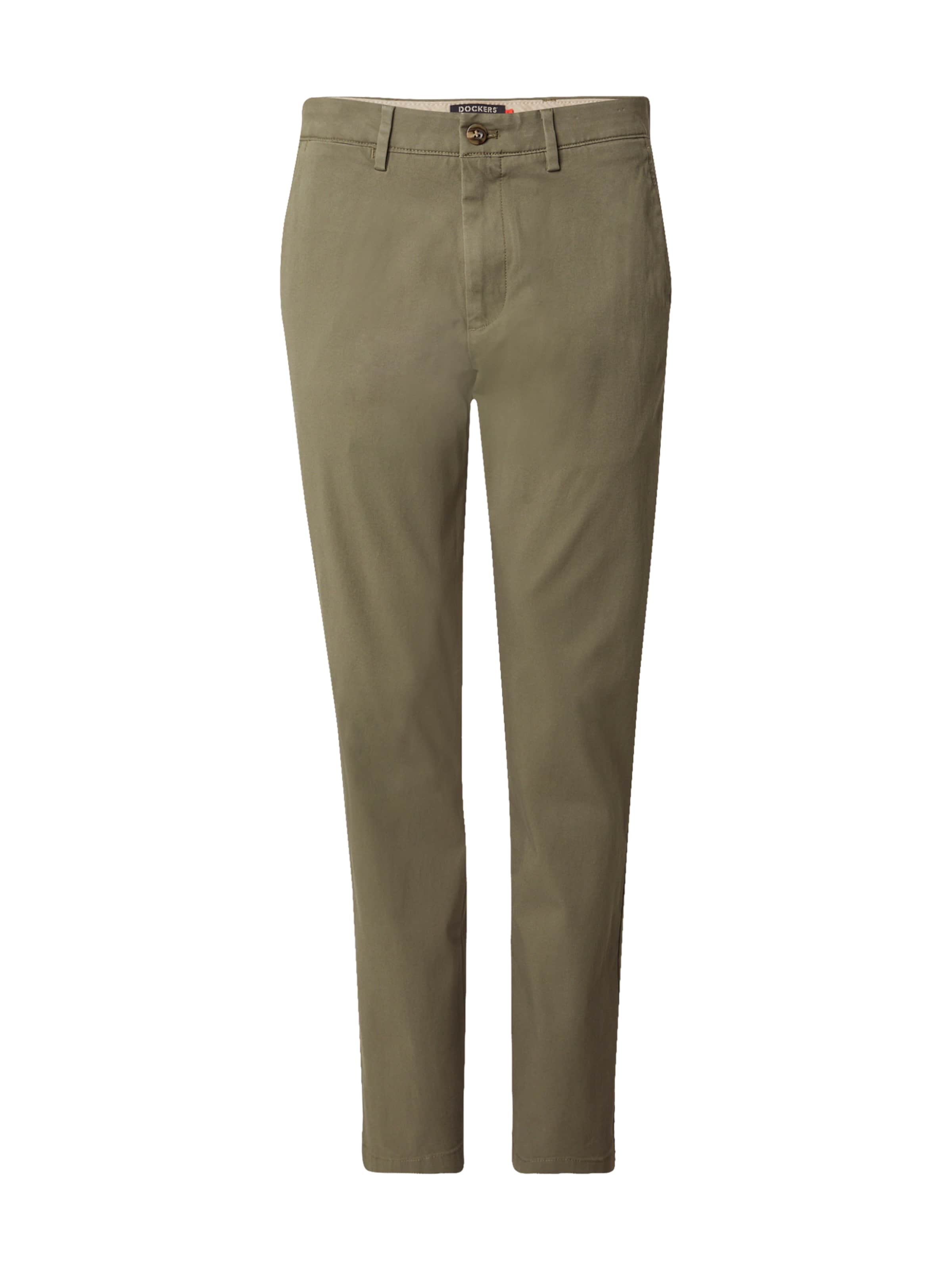 DockersChino hlače 'SMART 360 FLEX' - zelena boja: prednji dio