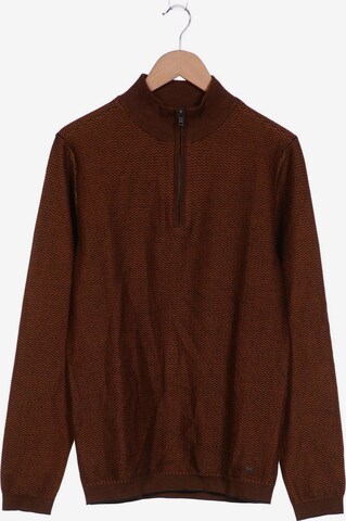 Petrol Industries Sweater & Cardigan in M in Brown: front